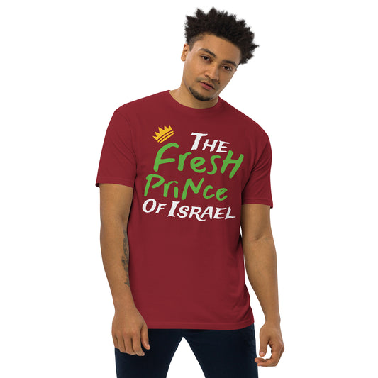 T.B.O Crown FresH Prince Of Israel Men’s premium heavyweight tee