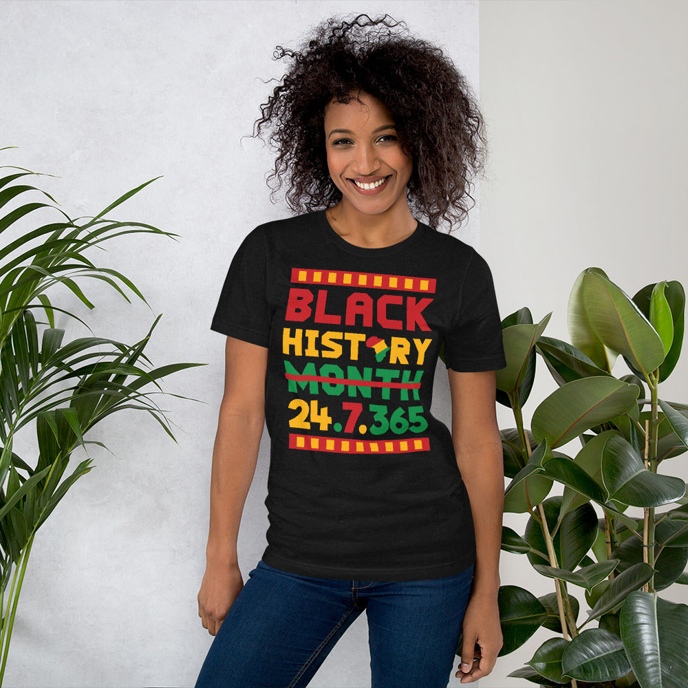 T.B.O Crown Black History 24.7.365 Unisex T-shirt