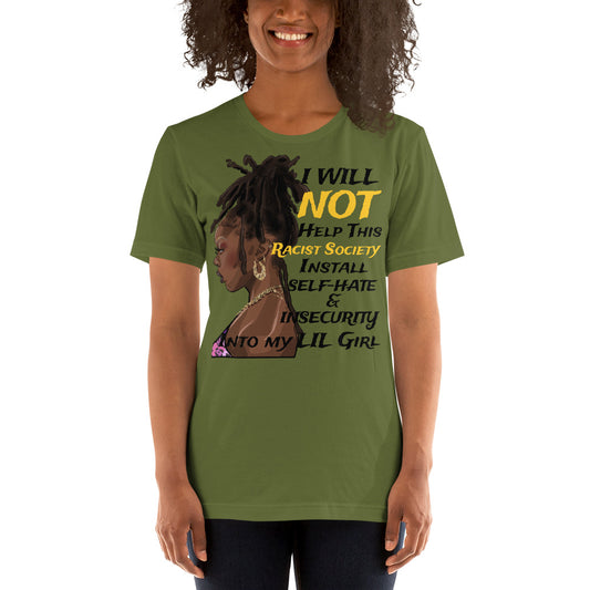 T.B.O Crown I WILL NOT Unisex t-shirt