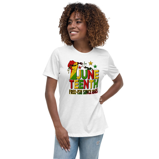 T.B.O Crown Juneteenth Free-ish Women's Relaxed T-Shirt